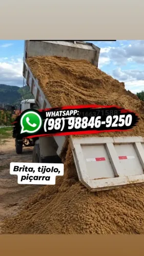 Areia em toda a Grande ilha com entrega em todos os bairros