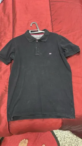 Camisa polo England original preta - tamanho M
