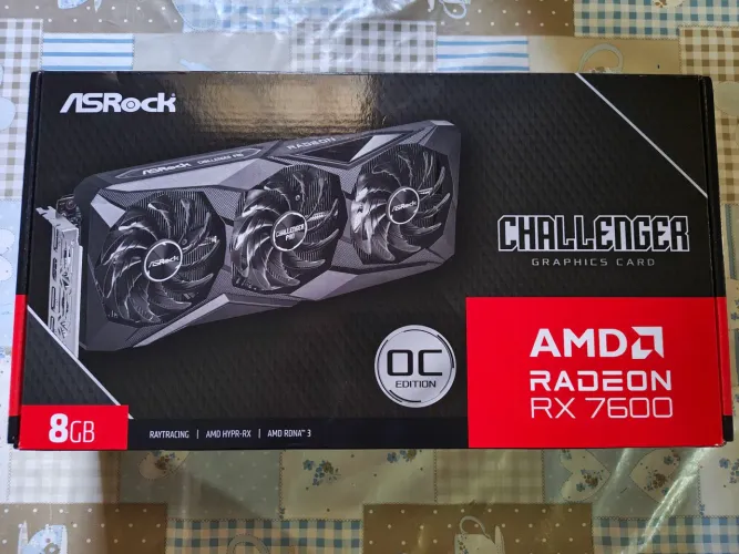 Placa de Vídeo ASRock RX 7600 Challenger Pro 8GB OC Edition (Nova)