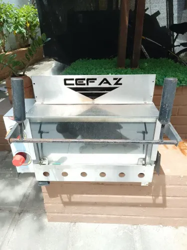 Forno a gás c/Pizza c/pedra refratária