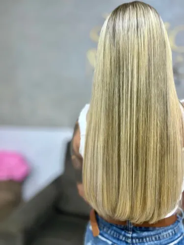 Mega Hair Humano Loiro 3 Telas - Natural e Cheio