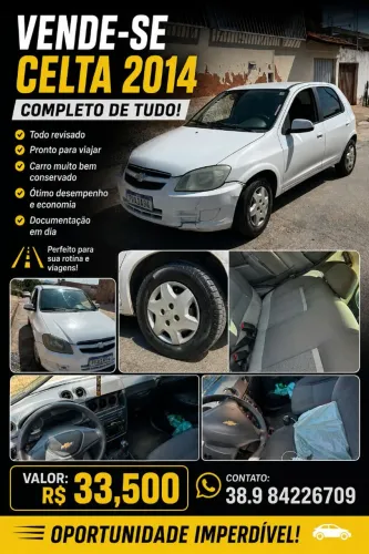 Chevrolet Celta Spirit/ LT 1.0 MPFI 8V Flexp. 5P 2015