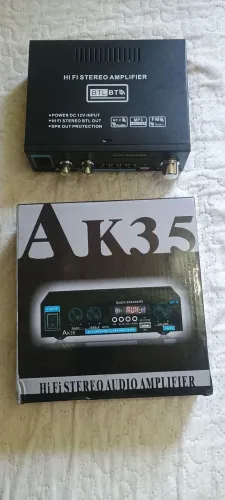 Amplificador de som modelo AK35 90x90 rms potencia