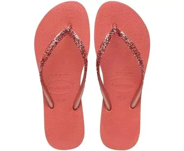 Chinelos Havaianas Slim Glitter II Canyon Clay