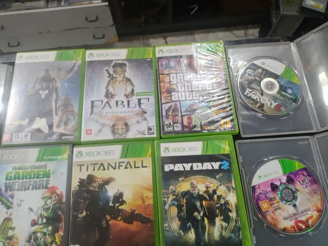 8 jogos Originais x box 360 1 deles Gta 5 