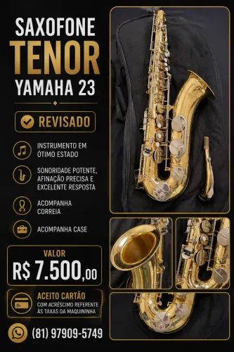 Saxofone tenor yamaha 23 (revisado)
