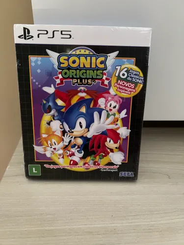 Jogo Ps5 Sonic Origins Plus - Lacrado (edição Com Luva)