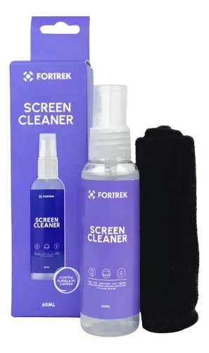 Limpa Telas Fortrek 60ml com Flanela para TV Óculos Smartphones
