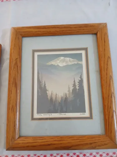 Quadro Decorativo Paisagem Monte Rainier "Misty Morning II" - Lorell