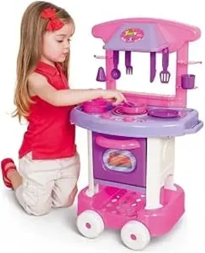 Cozinha Infantil Completa Fogão Forno Panelinha Play Time