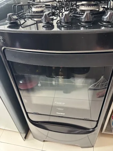 Anúncio pausado! Fogão consul Gás encanado, mesa de vidro PROMOÇÃO