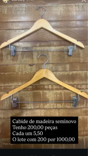 Cabide madeira 