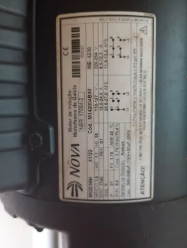 Vendo Moto de 1,5 CV monofásico