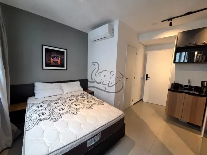 Studio Mobiliado de 1 Quarto na Consolação, Próximo à Paulista e com Lazer Completo