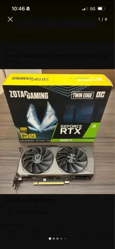 Placa de video RTX 3060 TI ZOTAC GAMING 