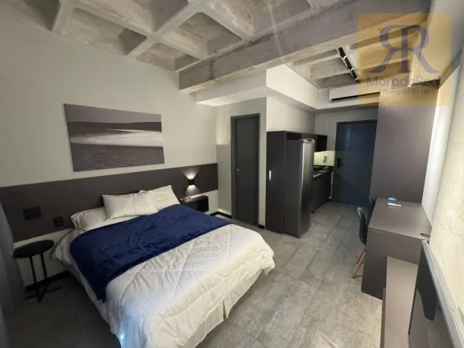 Apartamento com 1 quarto mobiliado à venda, 29 m² por R$ 330.000 - Ilha do Leite - Recife/