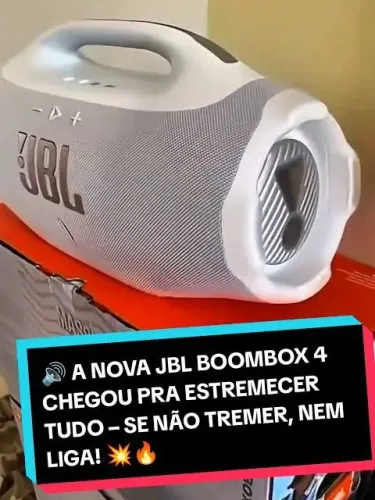 Caixa De Som Bluetooth Jbl Boombox 4 Branco 210w  P/dágua