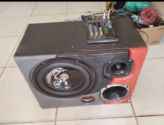 Vendo caixa mini com fonte mesa Módolo 700 