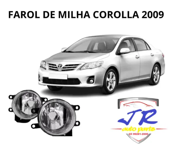 Farol de miilha corolla 2009