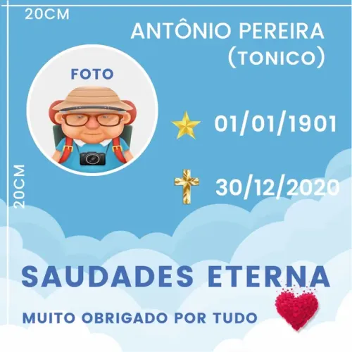 Azulejo Personalizado Para Túmulo