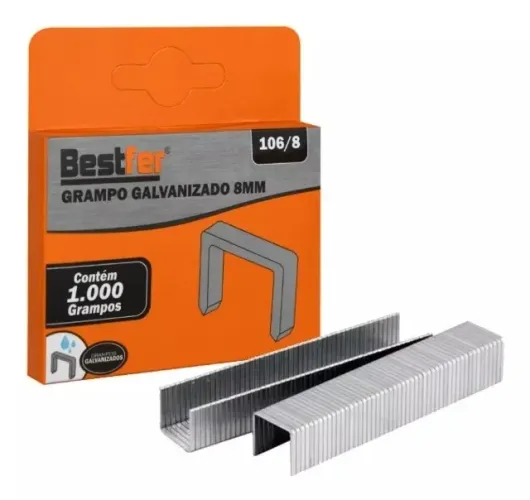 Kit 3000 Grampos 08mm Grampeador Manual Tapeceiro