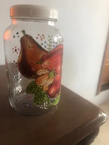 Pote de colocar biscoito grande.