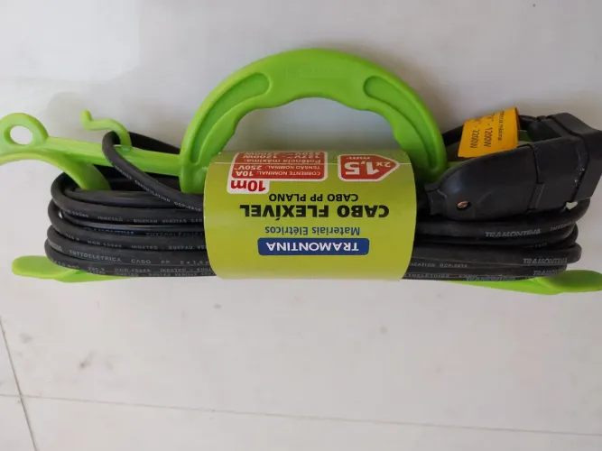 Cabo Flexível Tramontina 10m 2x1,5mm 1200W