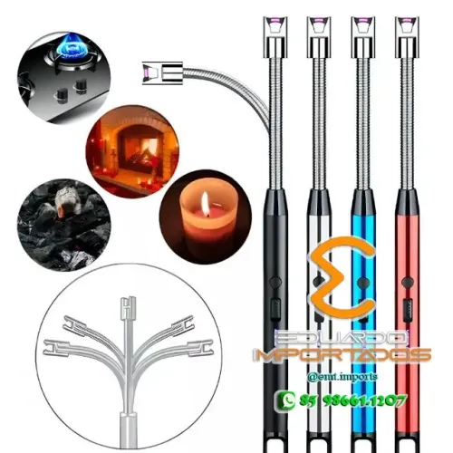 Acendedor Eletrônico Flexível USB Recarregável