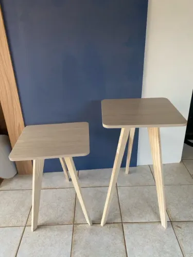 Jogo de mesas decorativas novas