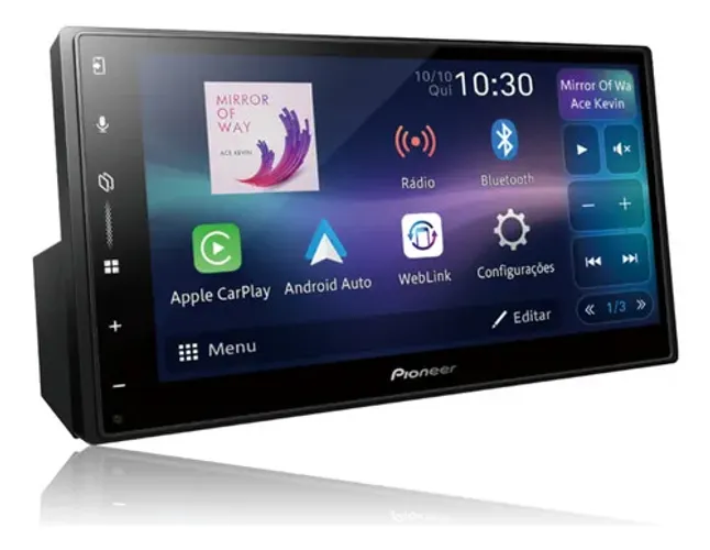Multimidia Pioneer 1din Dmh-a5650bt Carplay E Android Wi-fi