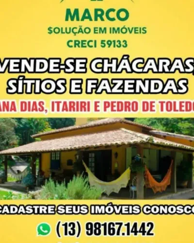 Chacaras , sitios e terrenos SEM CASA Itariri SP