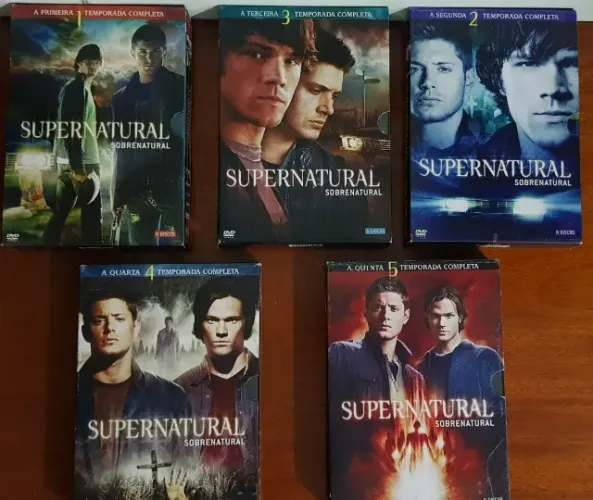 Dvds Supernatural 1ª, 2ª 3ª, 4ª e 5ª temporada Originais