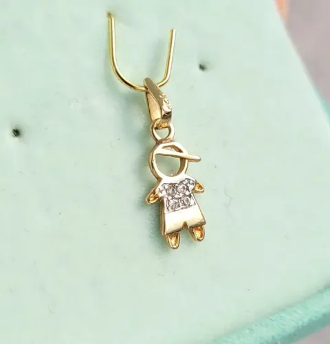 Pingente Menino Ouro 18k