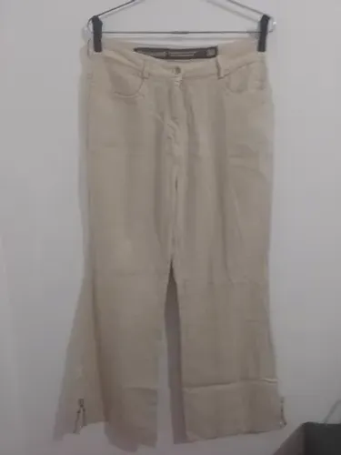 Calça feminina de linho puro