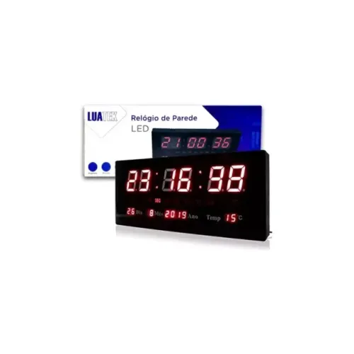 Relógio Digital de Parede Luatekn LK-3615