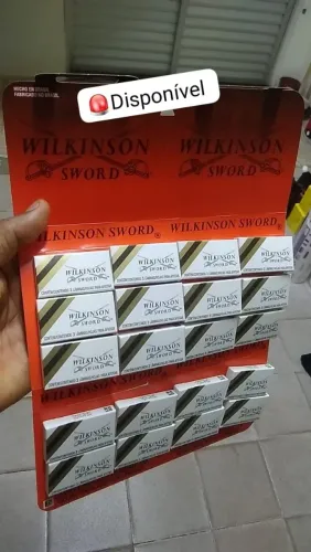 Lâmina gilete de barbear wilkinson barba barbearia barbeador 
