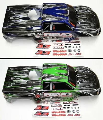 Bolha Original Traxxas Para Rc Revo 3.3 - Produto Zero! Azul / Vermelha / Verde