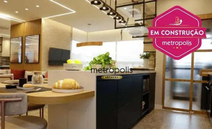 Apartamento à venda, 83 m² por R$ 897.211,00 - Vila Valparaíso - Santo André/SP
