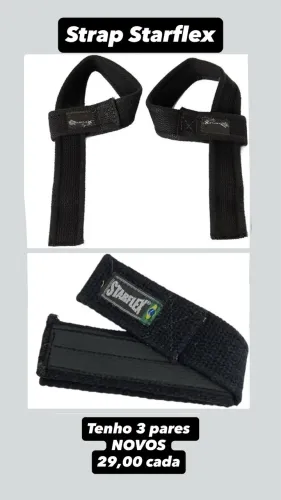 Luva tipo Strap para treino / academia