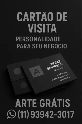 Cartão de visita+design grátis incluso