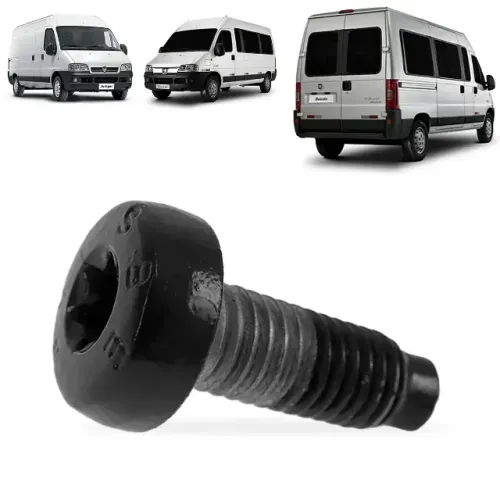 PARAFUSO DOBRADIÇA PORTA TRASEIRA FIAT DUCATO PEUGEOT BOXER CITROEN JUMPER 1998 A 2017