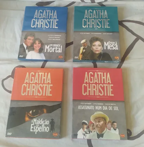 Festival Agatha Christie - DVDs Filmes, NOVOS e LACRADOS - São 4 DVDs
