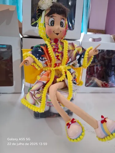 Boneca decorativa porta trecos