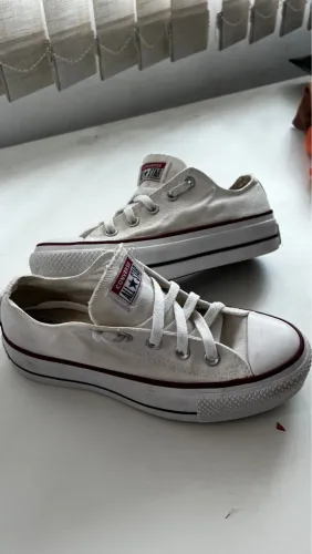 Converse All Star plataforma branco