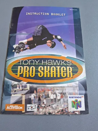 Manual original Tony Hawk's Pro Skater N64 gradiente