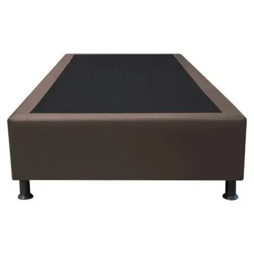 Base para colchão de solteiro na cor marrom  