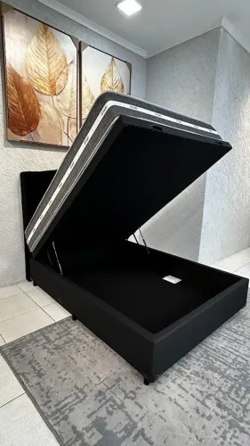 Colchão Casal Molas Ensacadas + Bau a Pronta Entrega