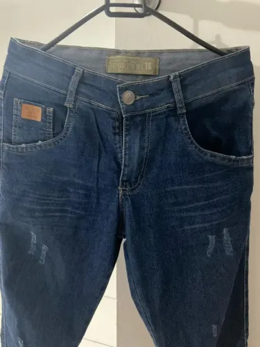 Calça Jeans slim Azul Escuro