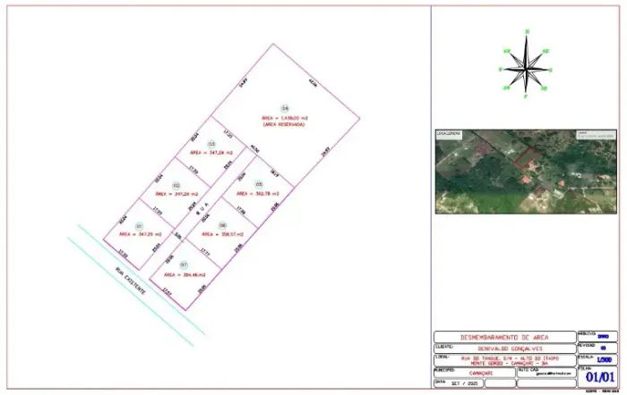 Lotes - 350m² - Monte gordo (Barra de Jacuípe)