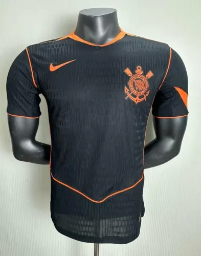 Camisa Corinthians Modelo Jogador 2025/26 - Third Laranja e Preta Lançamento